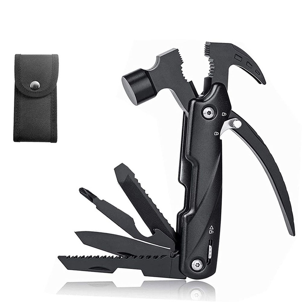 Portable Stainless Steel Claw Hammer Pocket Multitool Tool With Nylon Sheath Outdoor Survival Camping Hunting Hiking Equipment Portable Stainless Steel Claw Hammer Pocket Multitool Tool With Nylon Sheath Outdoor Survival Camping Hunting Hiking Equipment