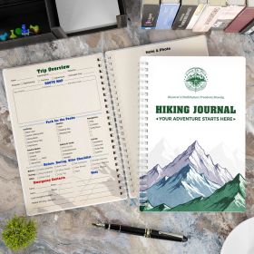 Hiking Planner - Outdoor Adventure Journal, A5 Spiral Mountaineering Logbook, Gear Checklist, Peak Tracker, Route Map, Safety Tips Hiking Planner - Outdoor Adventure Journal, A5 Spiral Mountaineering Logbook, Gear Checklist, Peak Tracker, Route Map, Safety Tips